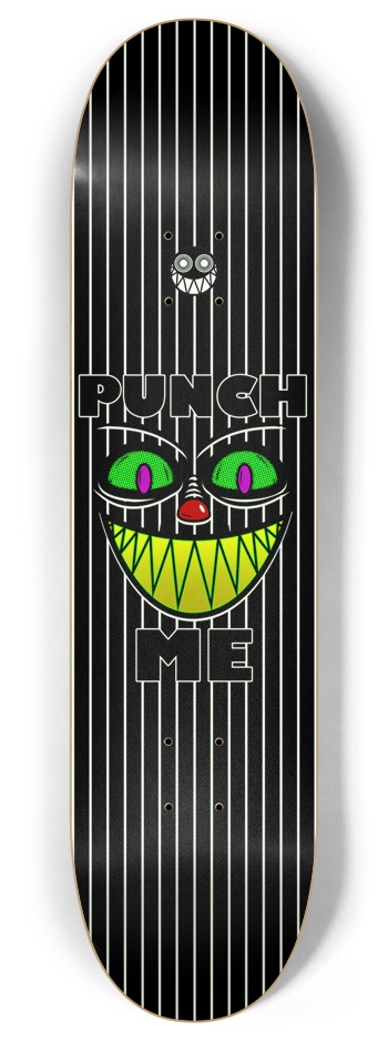 PUNCH ME (Glow in the Dark) 8 Inch Skateboard Deck