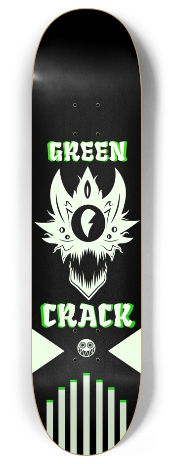Bad Budz #1 - Green Crack (Glow in the Dark) 8 Inch Skateboard Deck
