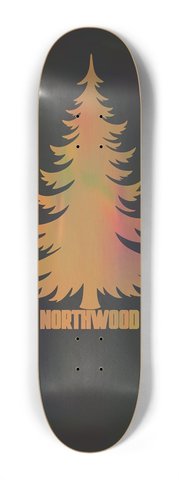 Holo Gold Pine 7-1/4 7-1/4 Mini/Kid Skateboard