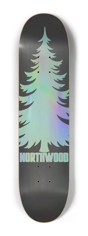 Holo Blue Pine 7-1/4 7-1/4 Mini/Kid Skateboard