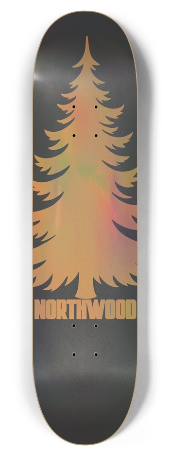 Holo Gold Pine 7-7/8 7-7/8 Skateboard Deck