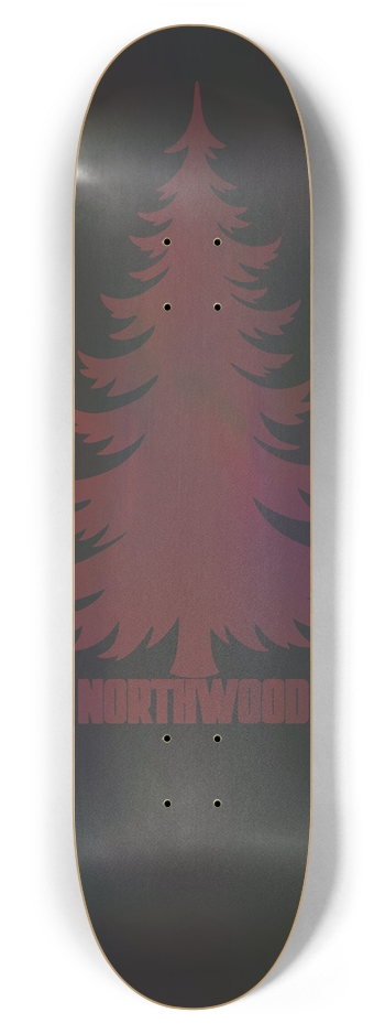 Holo Red Pine 7-7/8 7-7/8 Skateboard Deck
