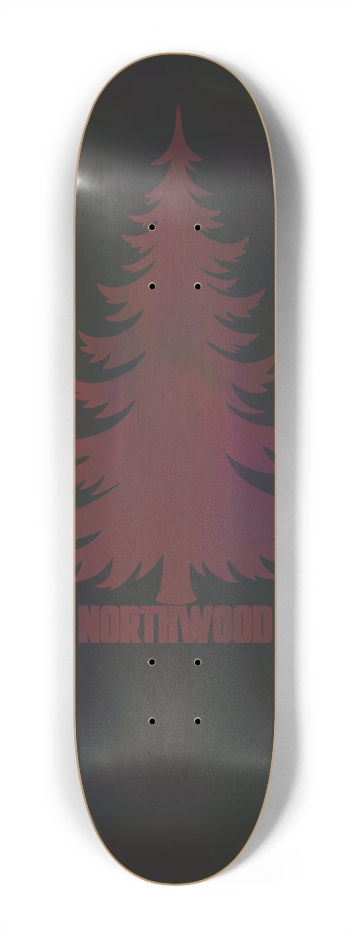 Holo Red Pine 7-1/4 7-1/4 Mini/Kid Skateboard