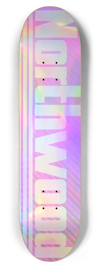 Holo Pink Alternate 7-7/8 7-7/8 Skateboard Deck