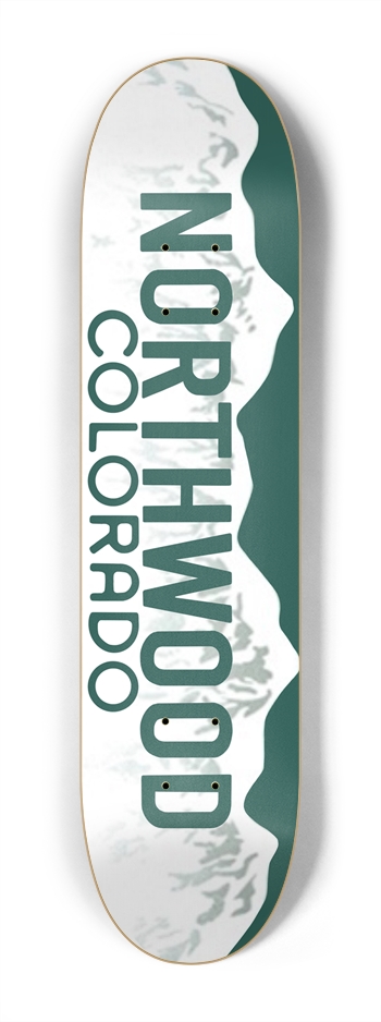 Colorado License Plate 7-1/4 7-1/4 Mini/Kid Skateboard
