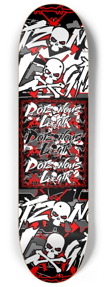 PL Killa Camo red 8-1/4 Skateboard Deck