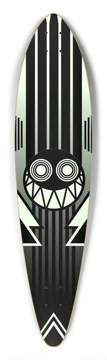 The Exquisite Misfit (Glow in the Dark) Pintail Longboard