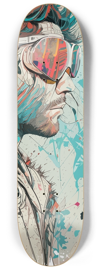 anime long wolf 8-1/4 Skateboard Deck