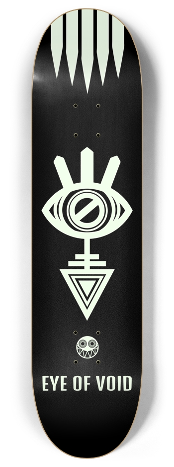 Eye of Void Black (Glow in the Dark) 8 Inch Skateboard Deck