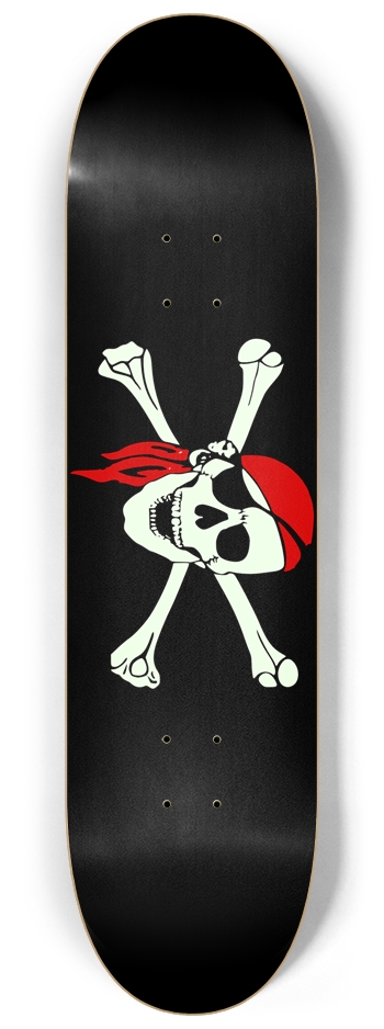pirate skull 8-1/4 Skateboard Deck