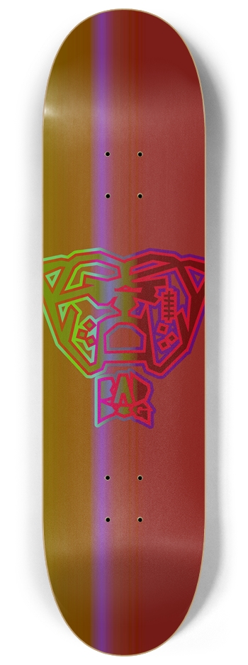 Bad Dog – Outline Brown/Tan 8-1/4 Skateboard Deck