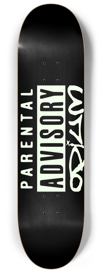 OPIUM parental advisory Glow in the Dark 8-1/4 Skateboard Deck