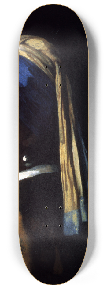 Girl With A Pearl Earring Skateboard Vermeer #2 8-1/4 Skateboard Deck