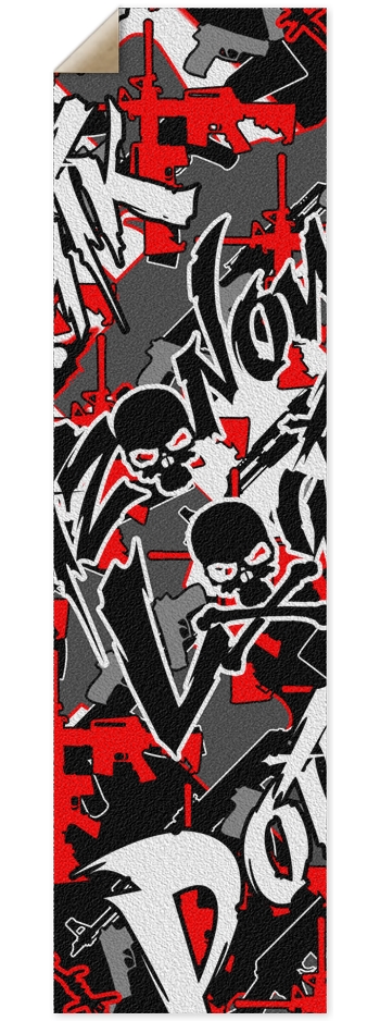 PL Killa camo red Griptape 9 x 33 Inch Griptape