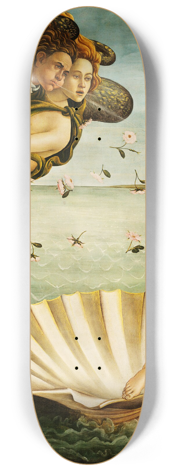 The Birth Of Venus Triptych Skateboard Wall Art #1 8-1/4 Skateboard Deck