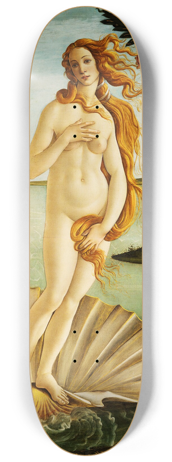The Birth Of Venus Triptych Skateboard Wall Art #2 8-1/4 Skateboard Deck