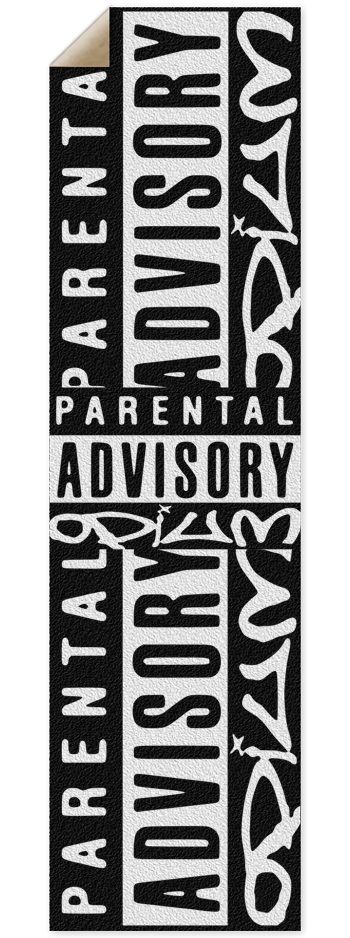 Opium parental advisory Griptape 9 x 33 Inch Griptape
