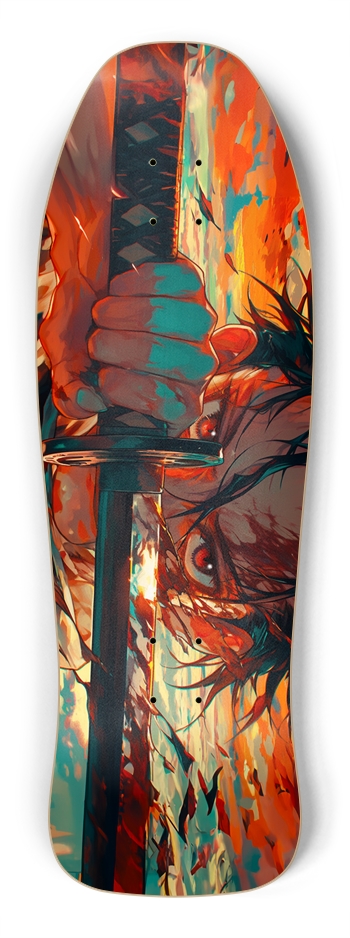 anime warrior Skateboard Shredder Shape