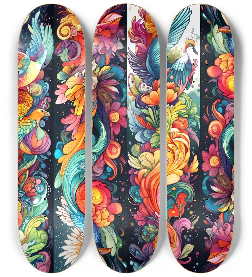 Dreamer 3 decks custom skateboard Series 3 Deck Wall Series