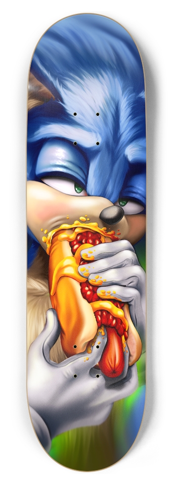 I Love Chili Dogs 8-3/4 Inch Skateboard