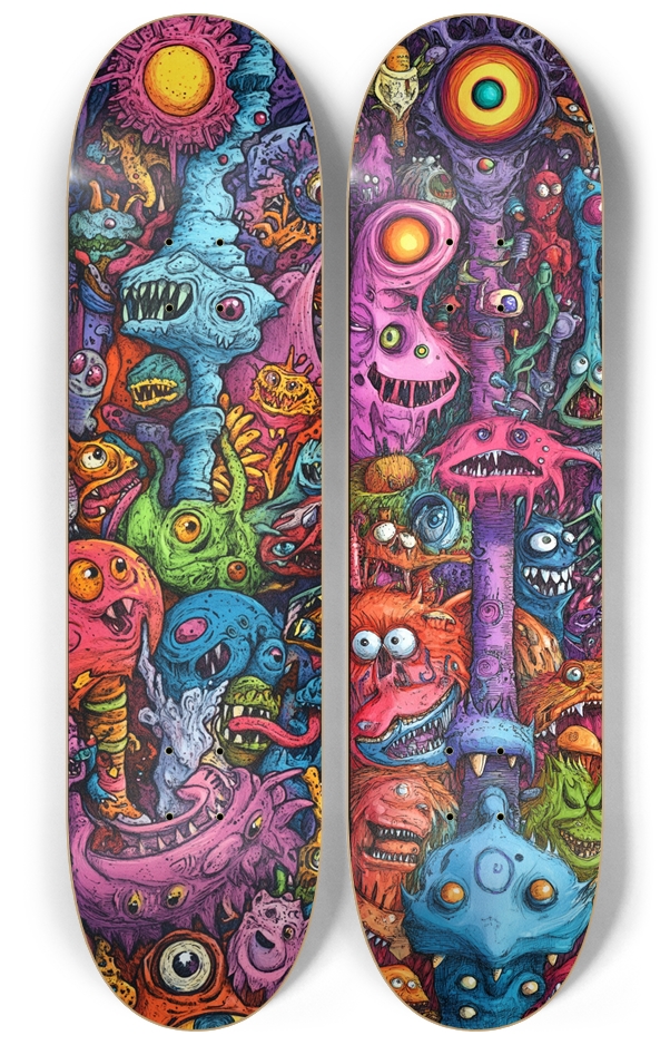 Mindscream 2 deck custom skateboard Series 2 Deck Wall Series