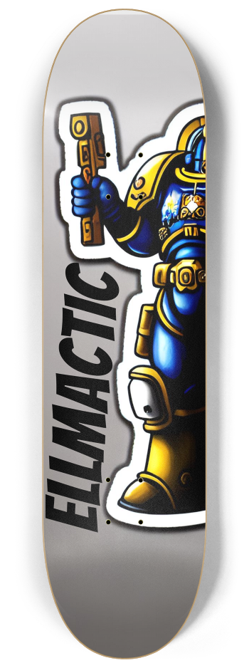 Robot split into #1 8-1/4 Skateboard Deck
