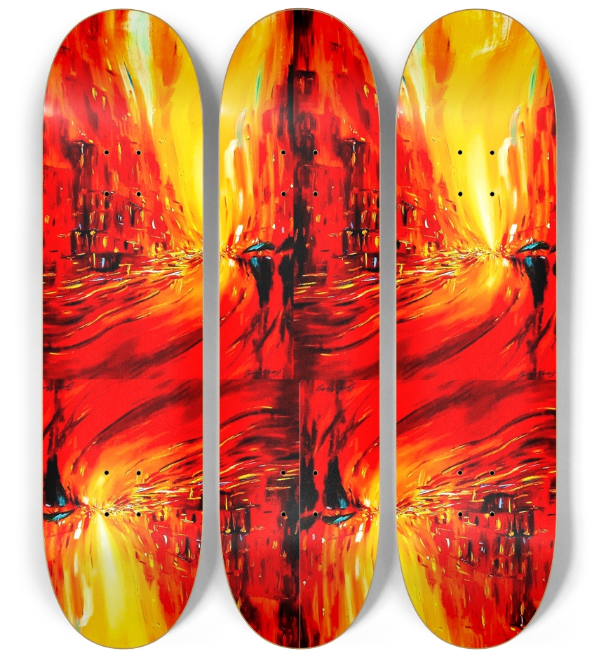 Eternal Flames  3 Deck Wall Series