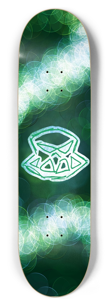 Green gaze deck 8-1/2 Skateboard Deck