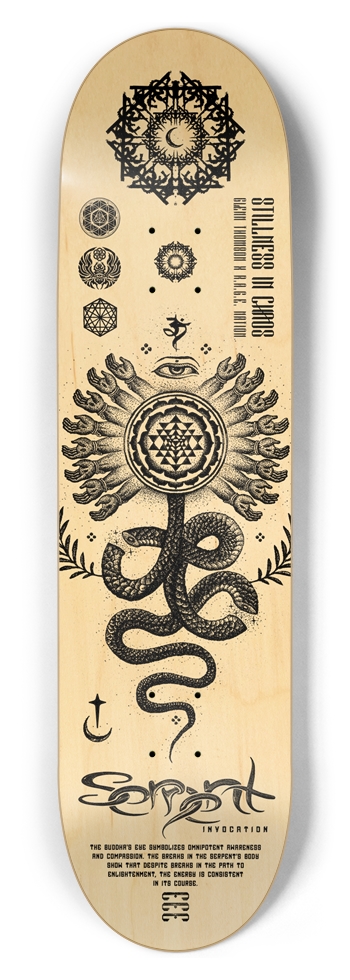 serpent wood 8.5 8-1/2 Skateboard Deck