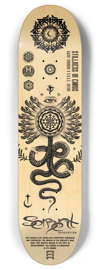 serpent-wood-natural-8-inch 8 Inch Skateboard Deck