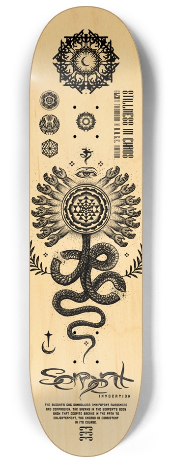 serpent wood 8.25 8-1/4 Skateboard Deck