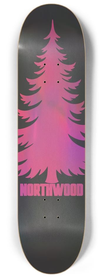 Holo Pink Pine 8-1/4 8-1/4 Skateboard Deck