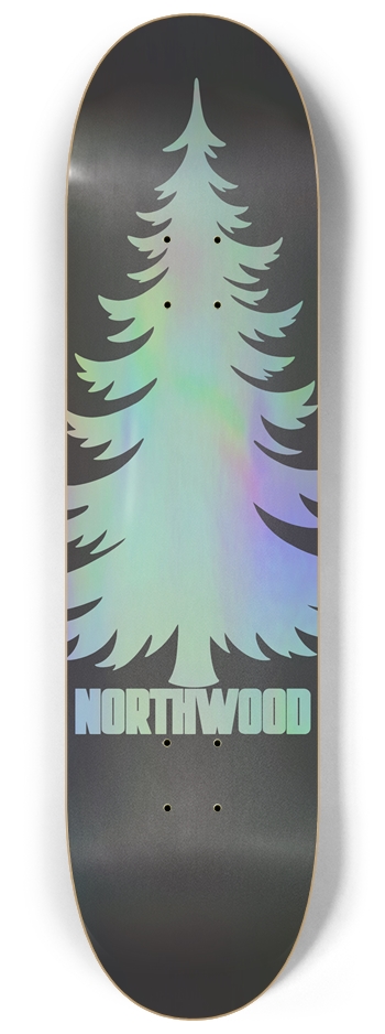 Holo Blue Pine 8-1/4 8-1/4 Skateboard Deck