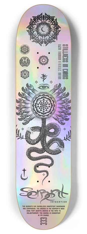 Serpent Holo 8 inch 8 Inch Skateboard Deck