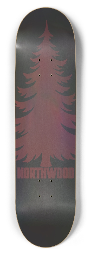 Holo Red Pine 8-1/5 8-1/2 Skateboard Deck