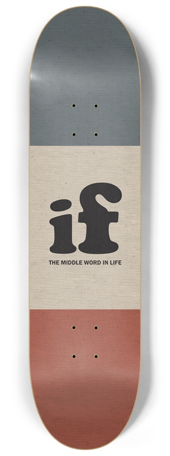 if 8-1/4 Skateboard Deck