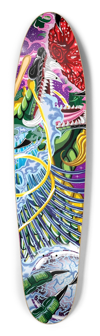 Dragon Of The Rose Longboard Deck Longboard Shape