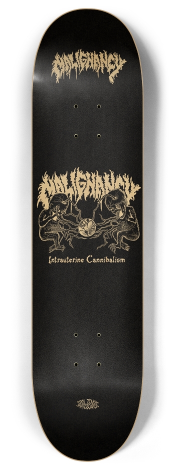 MALIGNANCY (Black/Natural) 8 Inch Skateboard Deck