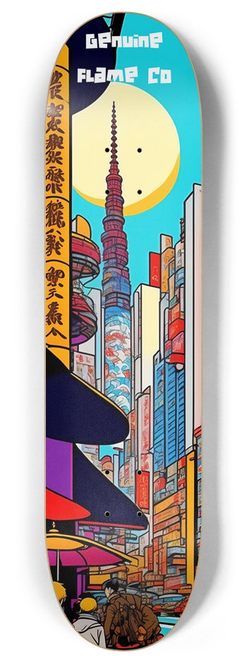 Genuine Flame Co ''SHIBUYA'' 8 Inch Skateboard Deck