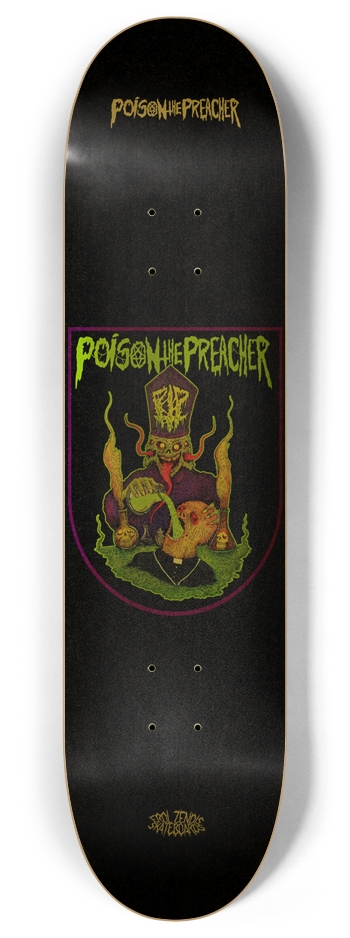 Poison the Preacher - Edición Dorado 8 Inch Skateboard Deck