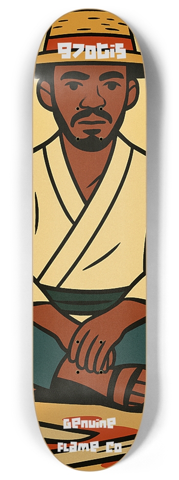 97OTIS ''PINE SAMURAI'' Pro Board #1 8 Inch Skateboard Deck