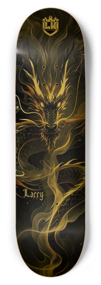 Gold Foil 8-3/4 Inch Skateboard