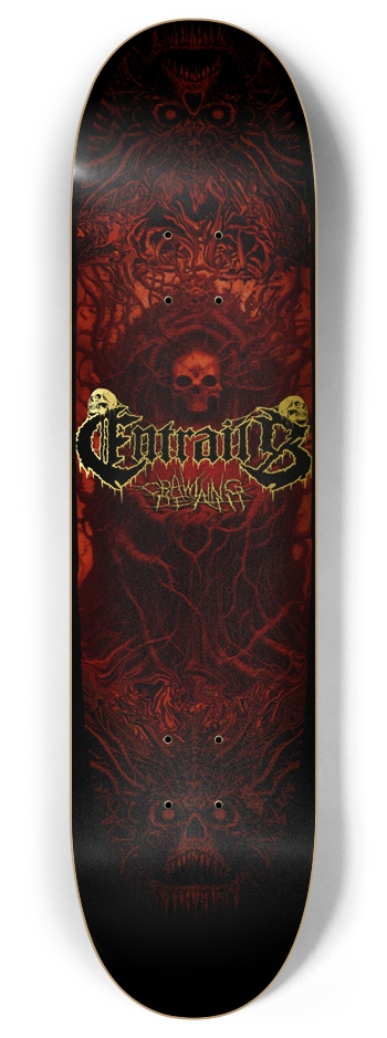 EROL ZENDIS - ENTRAILS - 2025 GOLD Version 8 Inch Skateboard Deck