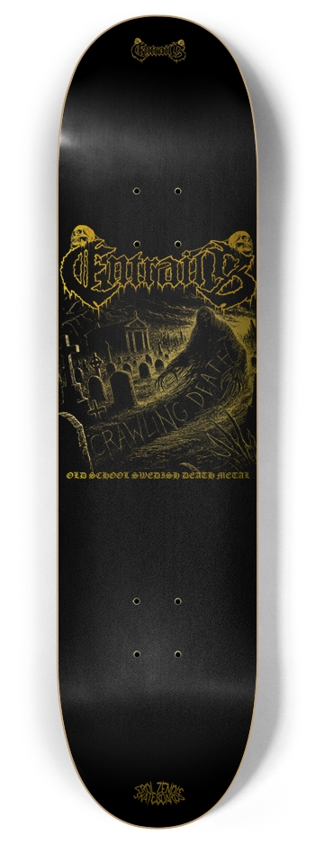 EROL ZENDIS - ENTRAILS - GOLD! 8 Inch Skateboard Deck