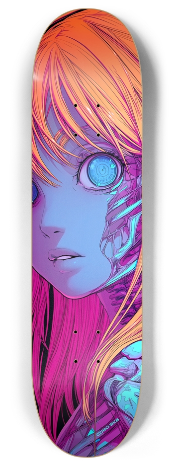 Cyberpunk Ginger Skateboard 8 Inch Skateboard Deck