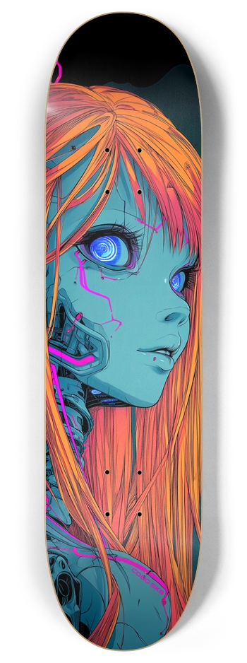 Ginger Cyborg Skateboard 8 Inch Skateboard Deck