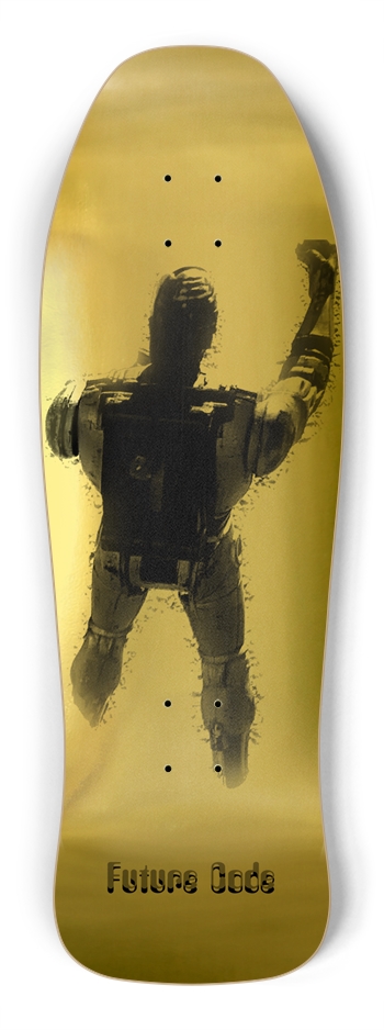 Cyborg #2A - W10” x L30.5” Gold Foil  Shredder Shape