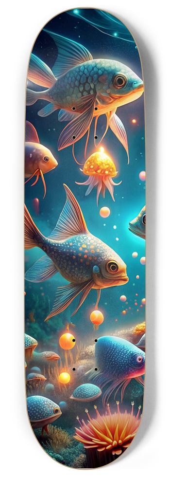 fishies Skateboard 9 Inch Skateboard