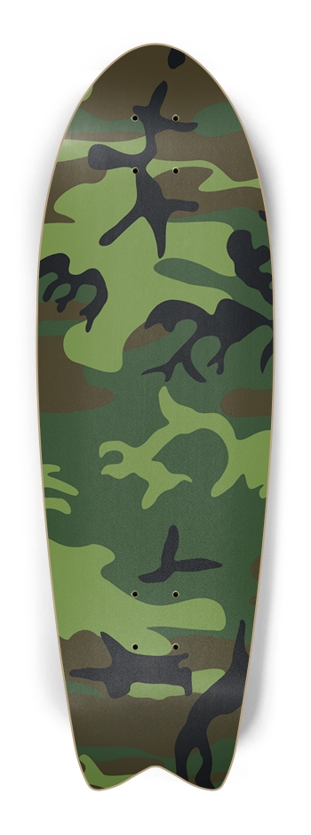 camo ft Skateboard Fish Tail