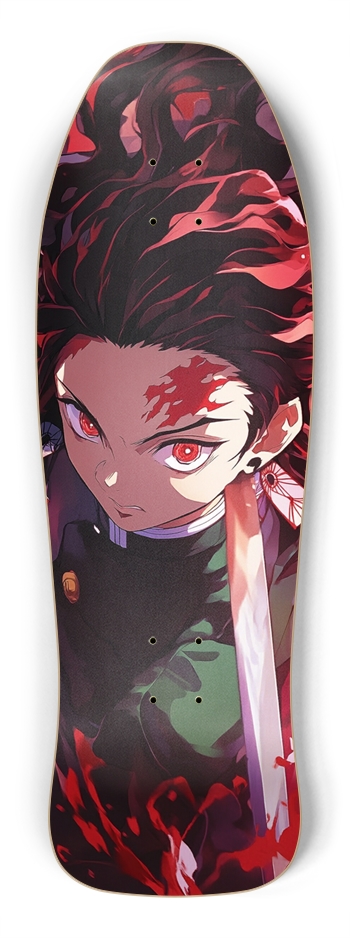 Tanjiro custom Skateboard Shredder Shape